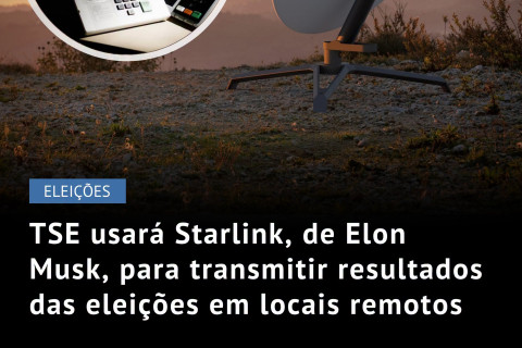 O Tribunal Superior Eleitoral utilizará até 1.113 terminais Starlink em locais de votação